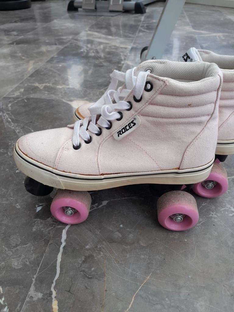 Roces rolschaatsen maat 38 - Roze/Wit, Sport en Fitness, Skeelers, Gebruikt, Roces, Overige typen, Ophalen of Verzenden