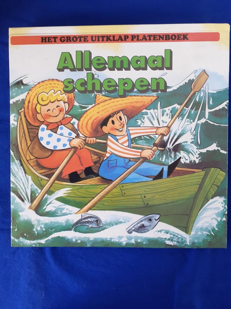 Vintage  Pop-up boek ;  Allemaal schepen., Ophalen of Verzenden, Gebruikt