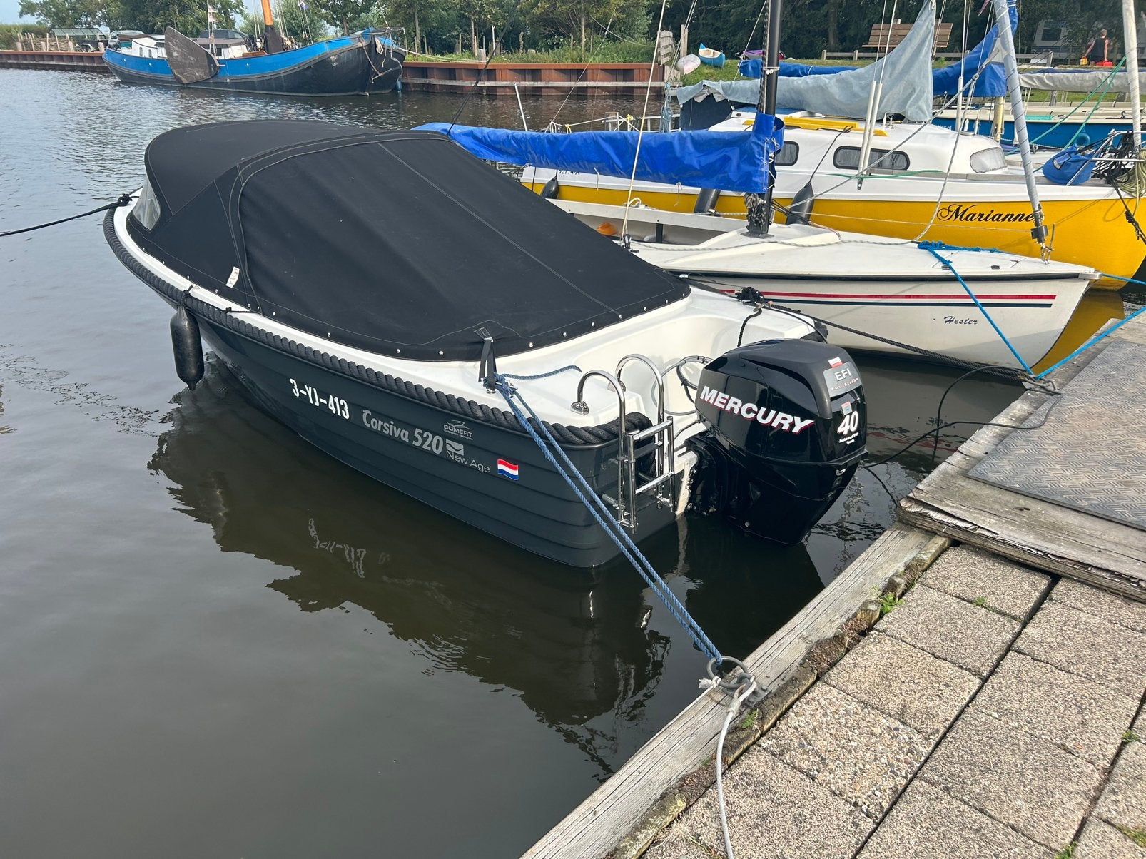 Corsiva 520 New Age - 40 PK Mercury EFI- Trailer, Ophalen of Verzenden, Zo goed als nieuw, Overige typen