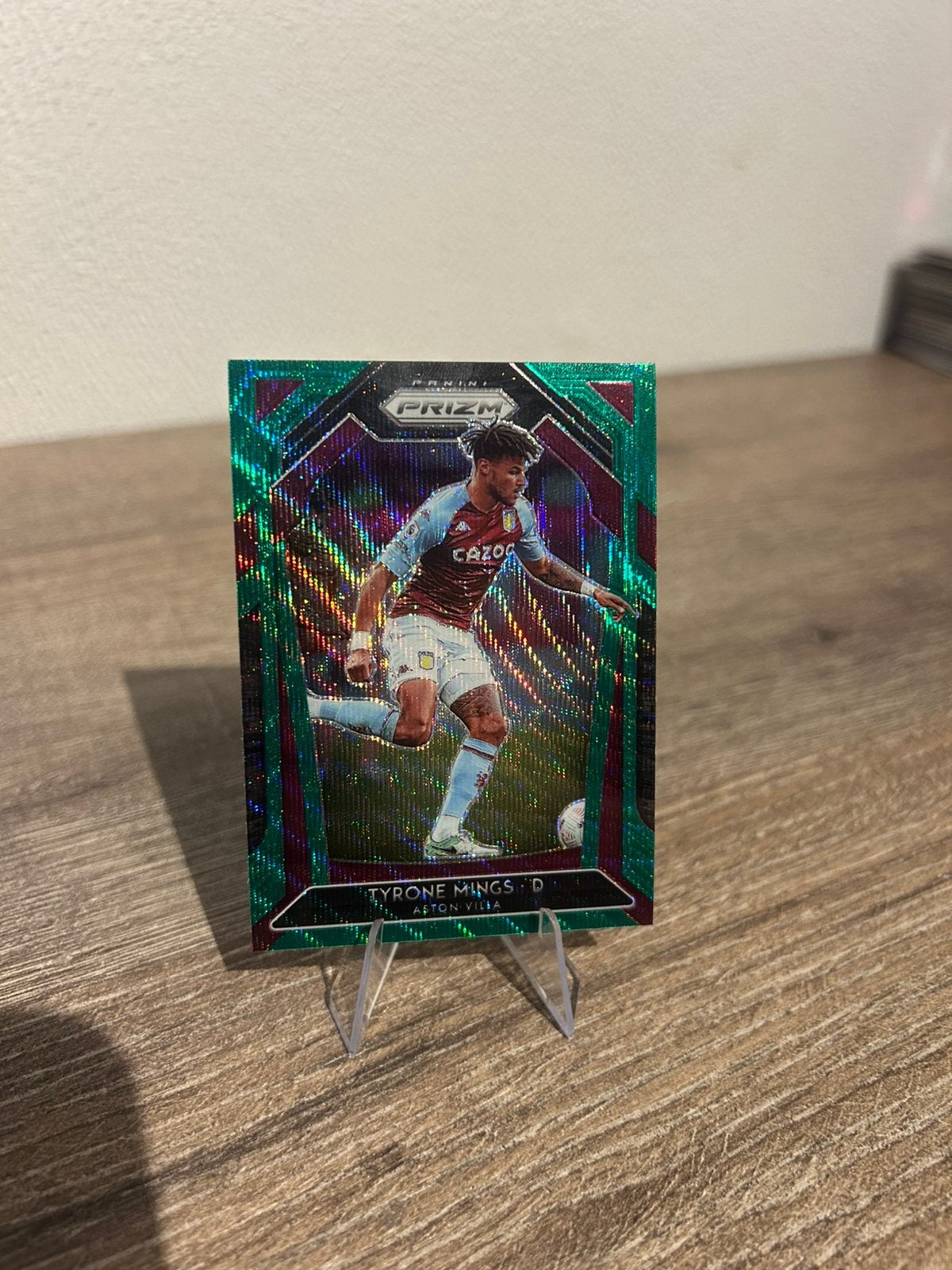 Tyrone Mings 2020-21 Panini Prizm PL #273 Green Wave, Ophalen of Verzenden, Zo goed als nieuw, Buitenlandse clubs, Poster, Plaatje of Sticker