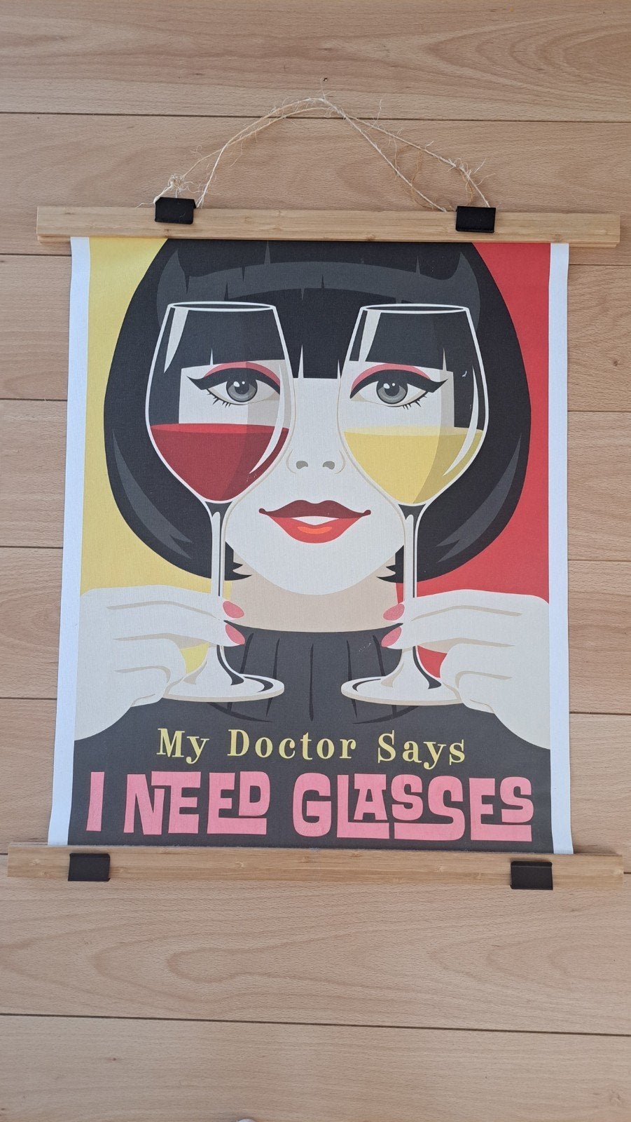 Leuke poster: My Doctor Says I Need Glasses - 53x68 cm