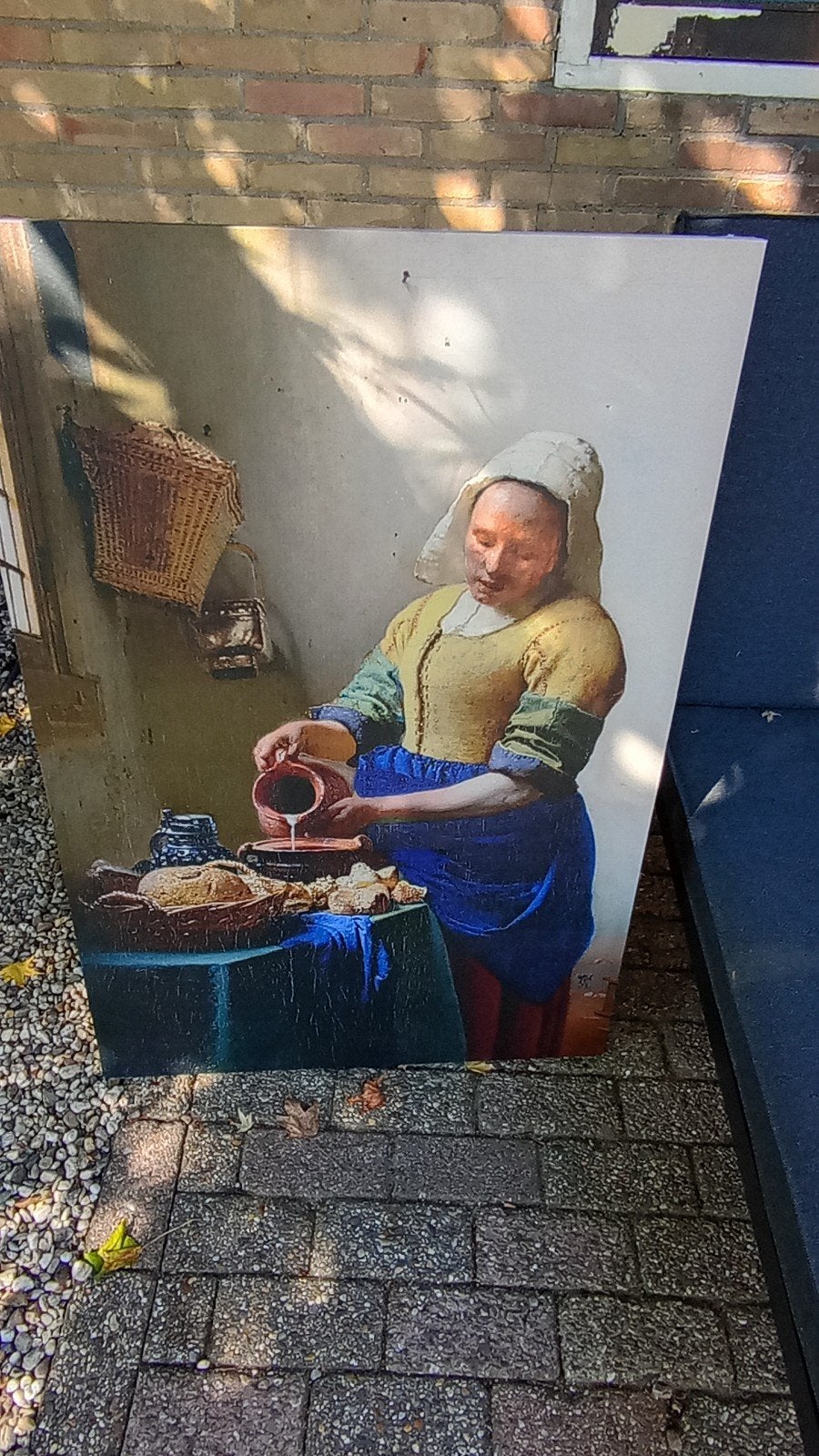 gratis melkmeisje, Huis en Inrichting, Woonaccessoires | Schilderijen, Tekeningen en Foto's, Ophalen, 75 tot 100 cm, Schilderij