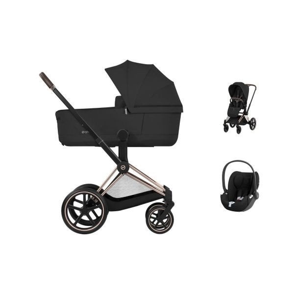 Cybex Priam kinderwagen met Cloud T plus autostoeltje, Zo goed als nieuw, Ophalen, Overige merken, Verstelbare rugleuning
