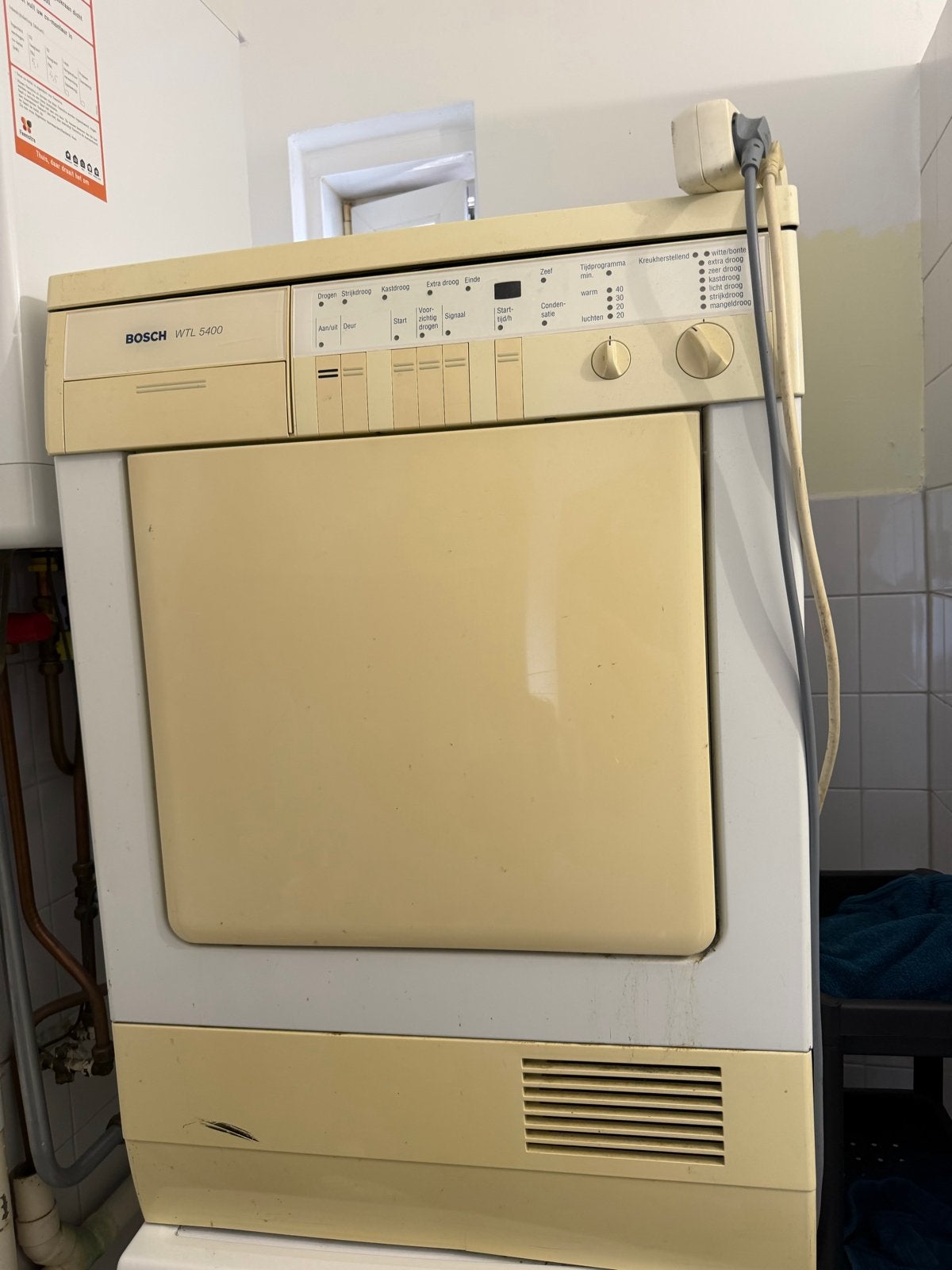 Bosch WTL 5400 Condensdroger - Gebruikt, Witgoed en Apparatuur, Wasdrogers, Ophalen, 6 tot 8 kg, Gebruikt, Voorlader