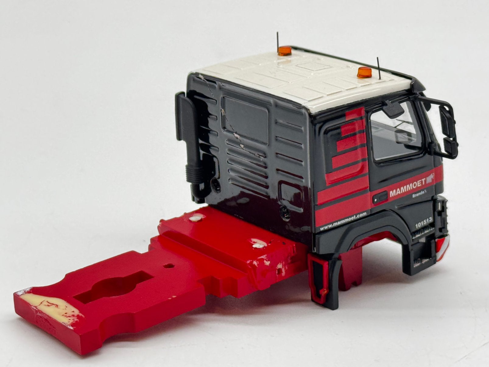 IMC VOLVO FMX cabine MAMMOET brande VERBOUW, Hobby en Vrije tijd, Modelauto's | 1:50, Overige merken, ., Nieuw, Ophalen of Verzenden