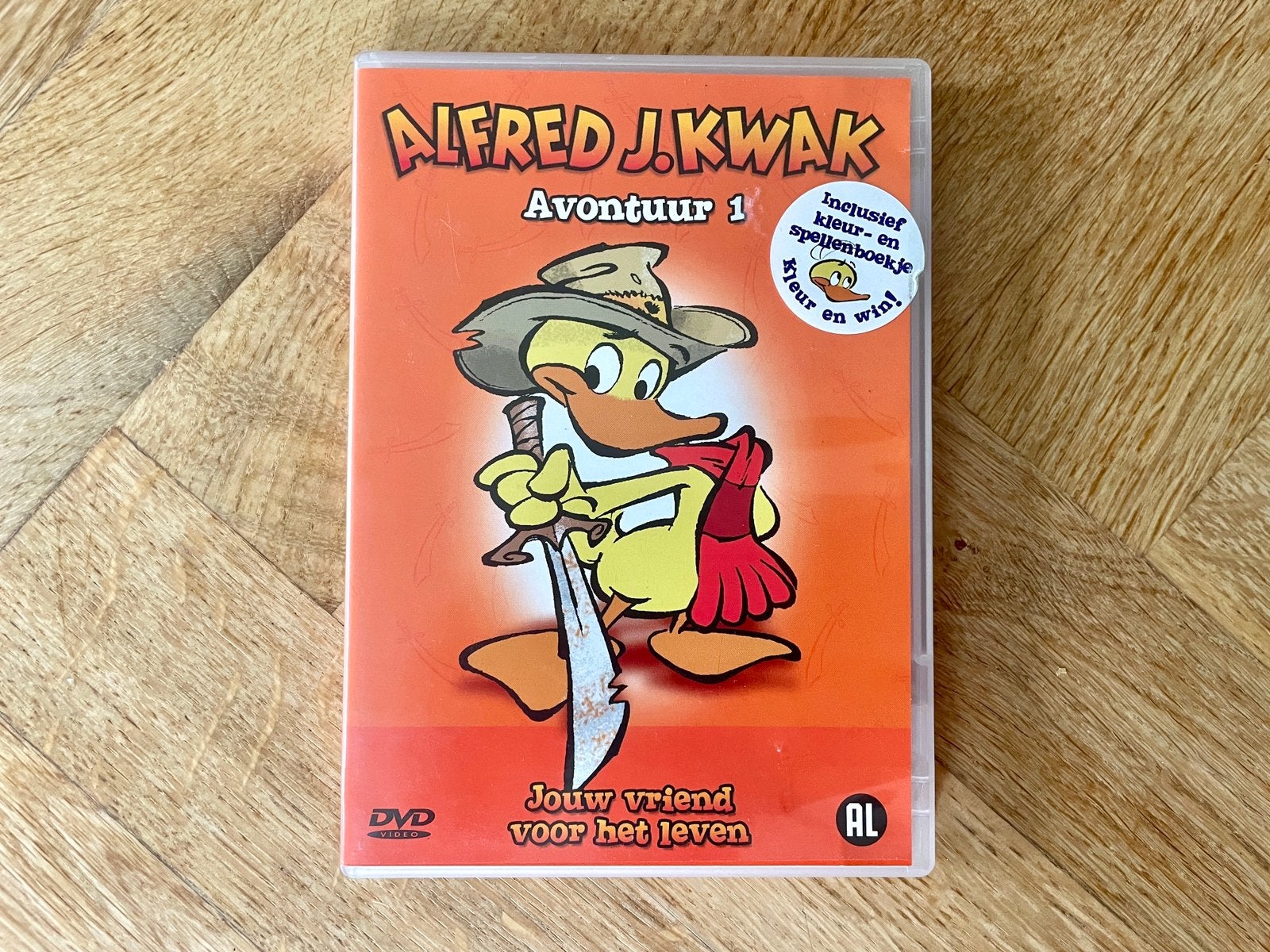 Alfred J. Kwak - Avontuur 1 op DVD (nette staat, met NL), Europees, Tekenfilm, Alle leeftijden, Zo goed als nieuw
