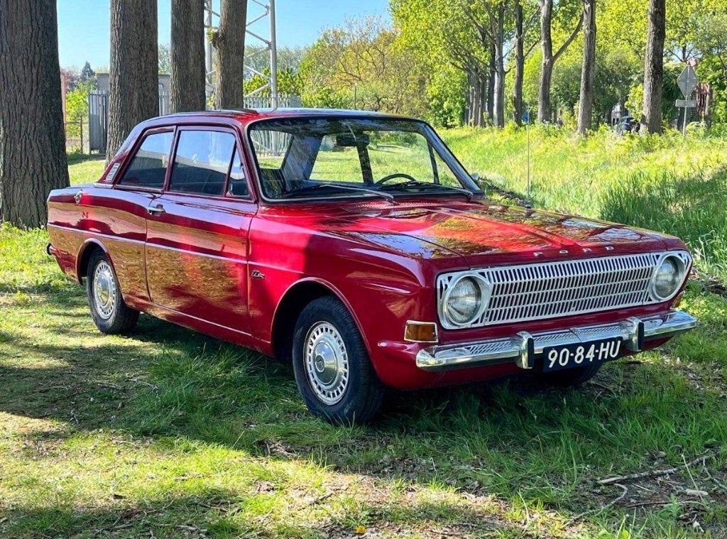 Ford Taunus 1.3 12M 1969 Rood, Auto's, 4 cilinders, 44 pk, 1305 cc, Hatchback
