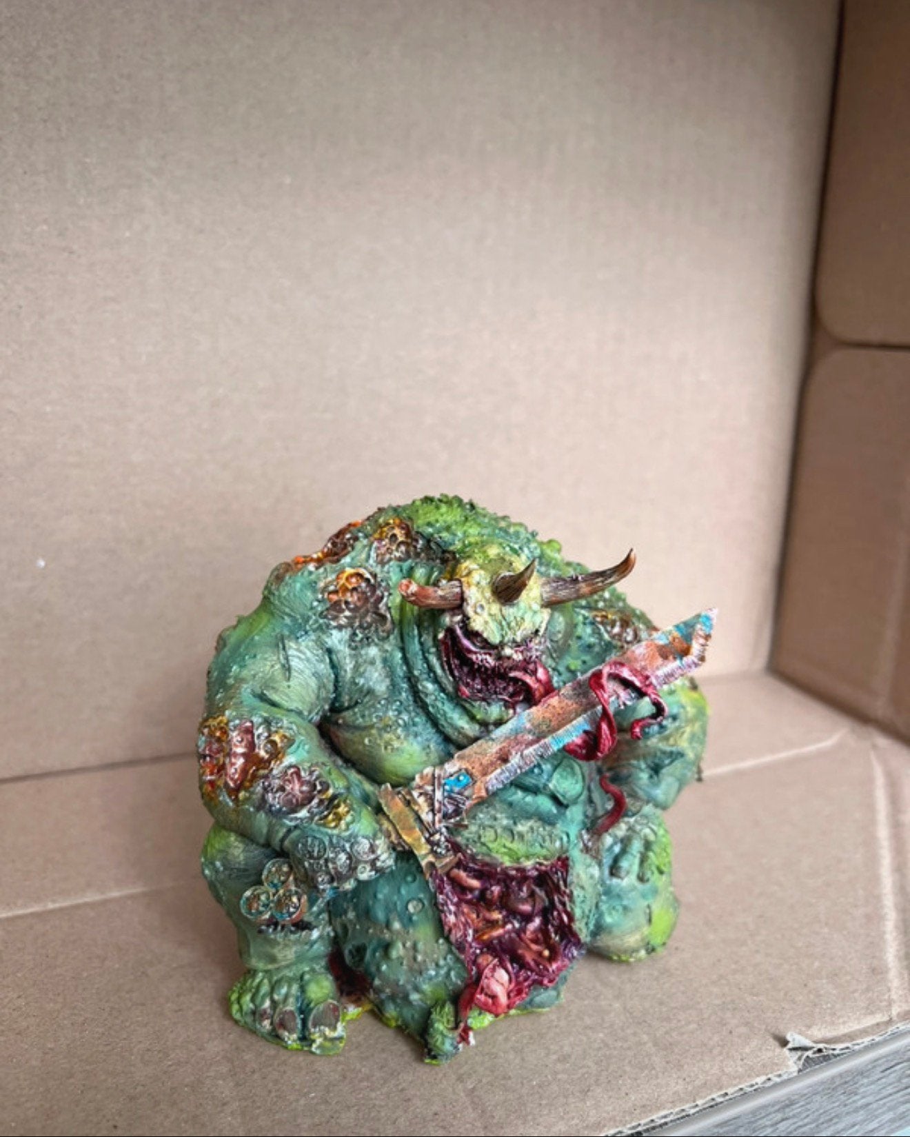 Warhammer forgeworld great unclean one, Figuurtje(s), Warhammer, Ophalen of Verzenden, Zo goed als nieuw