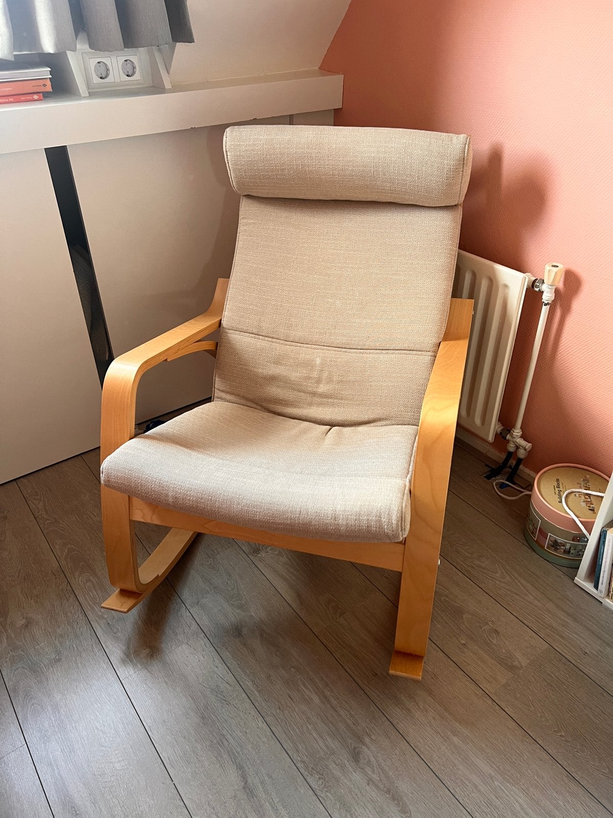 Ikea schommelstoel, Huis en Inrichting, Stoelen, Ophalen, Overige kleuren, Zo goed als nieuw, Eén