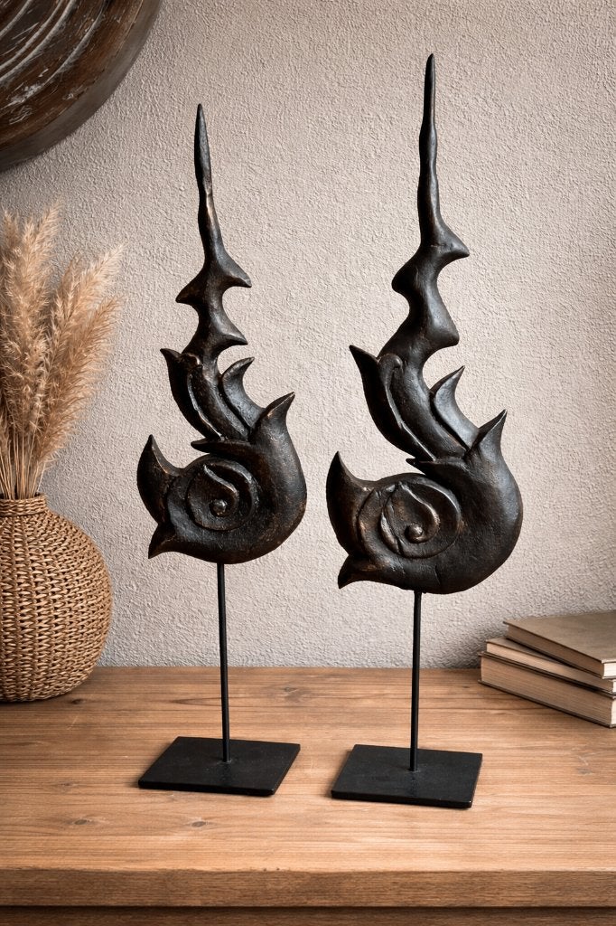Decoratieve staanders – zwaardvissen (set van 2), Ophalen of Verzenden, Zo goed als nieuw