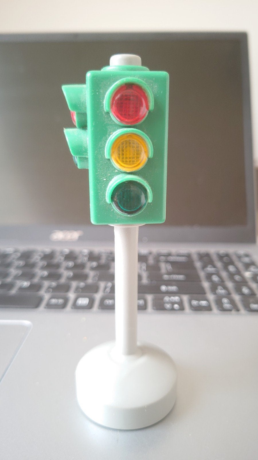 Dickie Toys Stoplicht met drukknop - Batterij vervangen, Kinderen en Baby's, Speelgoed | Overig, Ophalen of Verzenden, Gebruikt