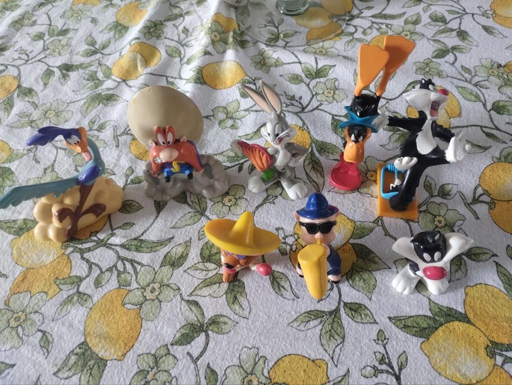 Looney Tunes 8 Figuren Collectie - Diverse Karakters, Ophalen of Verzenden, Looney Tunes, Zo goed als nieuw, Beeldje of Figuurtje