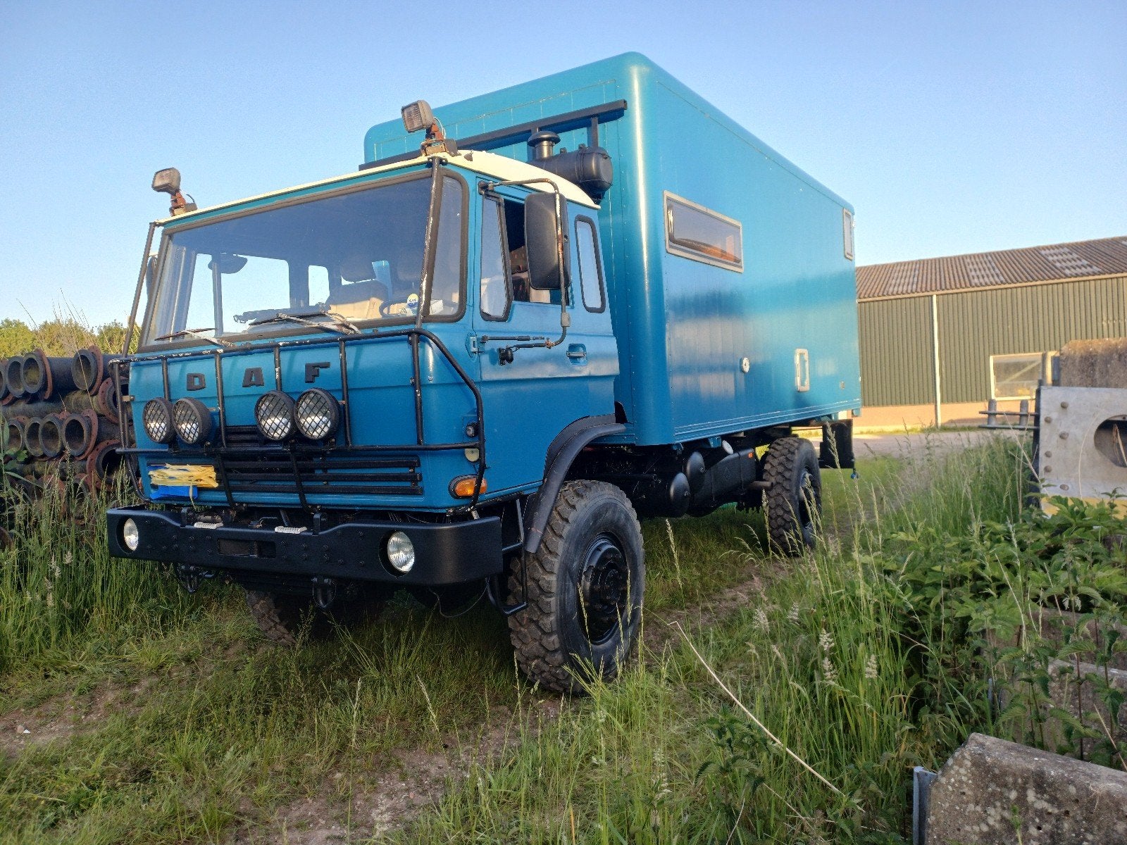 Daf 4x4 expeditie truck camper tinyhouse, Caravans en Kamperen, Particulier, Buscamper of Camperbus, Volkswagen