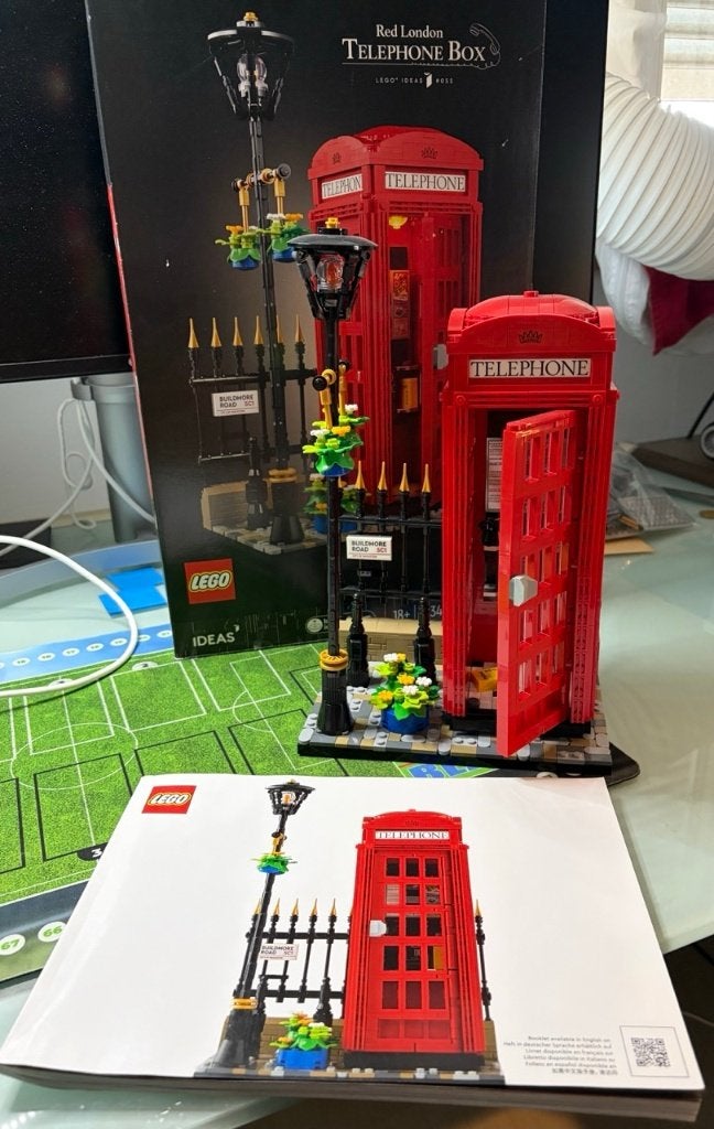 Telephone Box Lego 21347, Compleet, Lego, Ophalen of Verzenden, Zo goed als nieuw