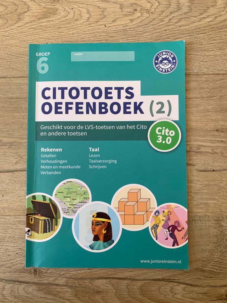 Citotoets oefenboek groep 6, begrijpend lezen, rekenen, taal, Ophalen, Zo goed als nieuw, Overige niveaus, Nederlands