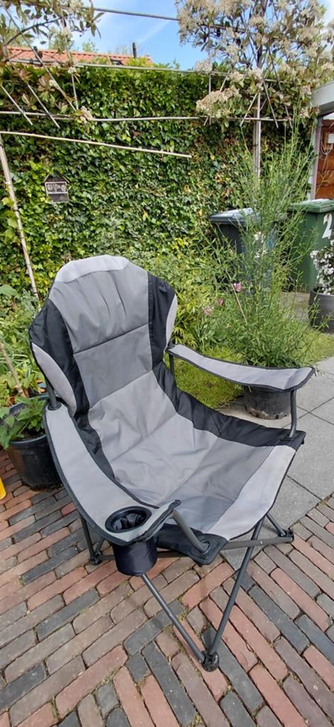 Campingstoel, Ophalen, Zo goed als nieuw, Aluminium