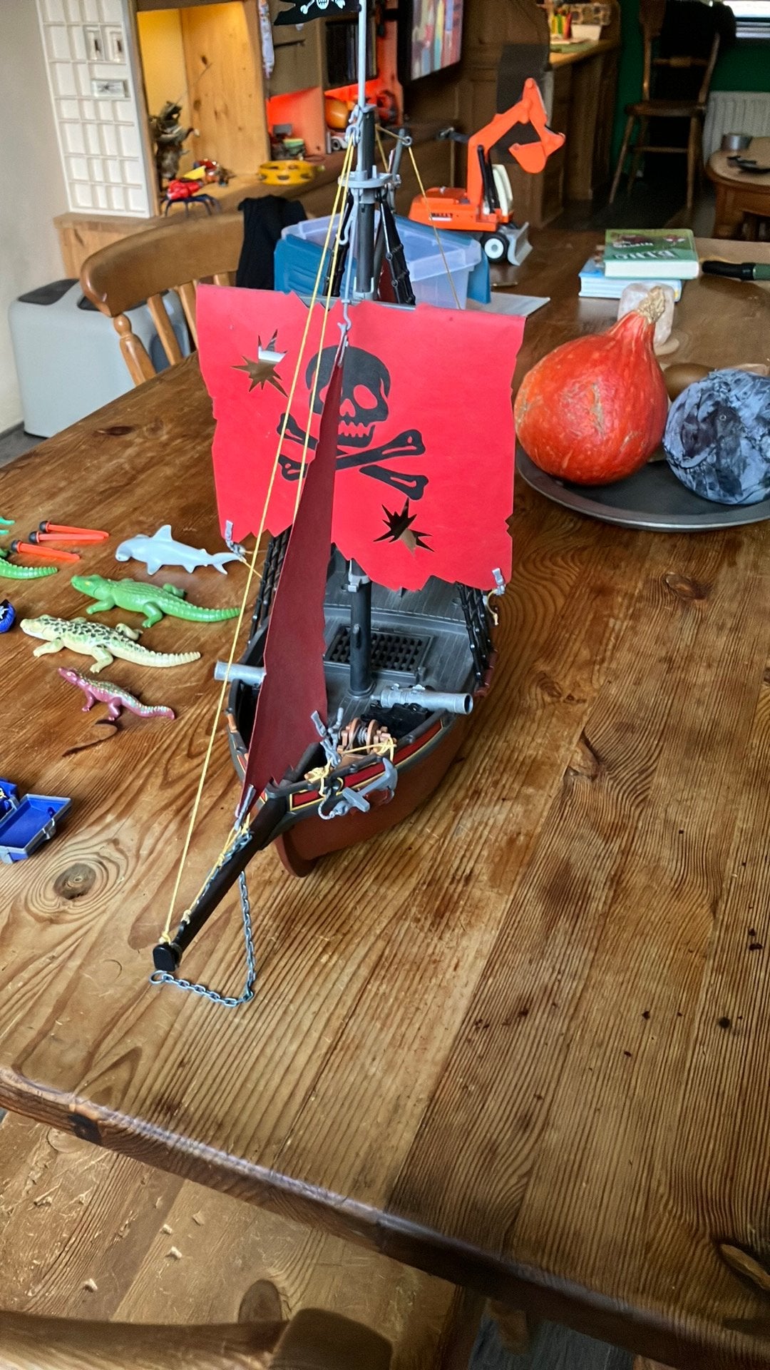 Playmobil piratenschip., Ophalen of Verzenden, Zo goed als nieuw