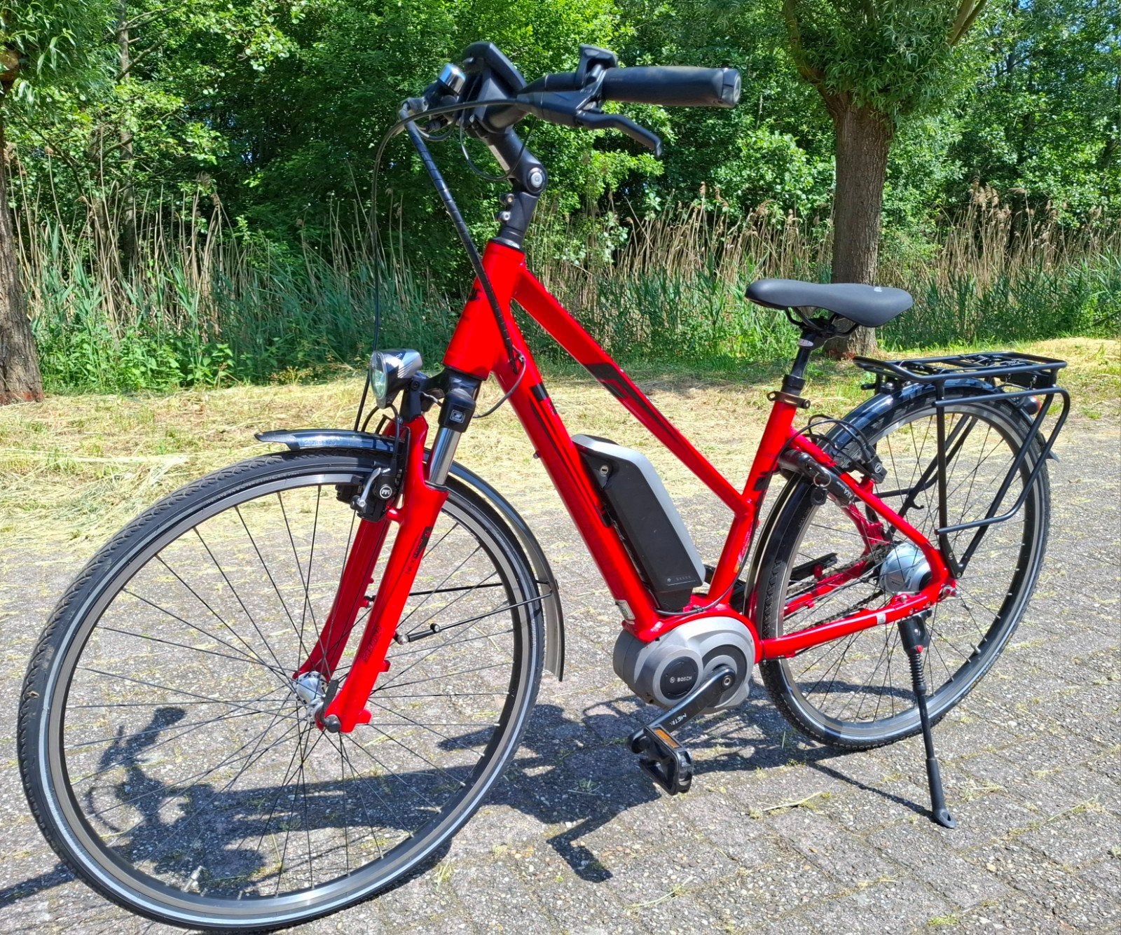 Nette elektrische Pegasus damesfiets, Bosch middenmotor ✅️, Fietsen en Brommers, Fietsen | Dames | Damesfietsen, Ophalen, 47 tot 50 cm