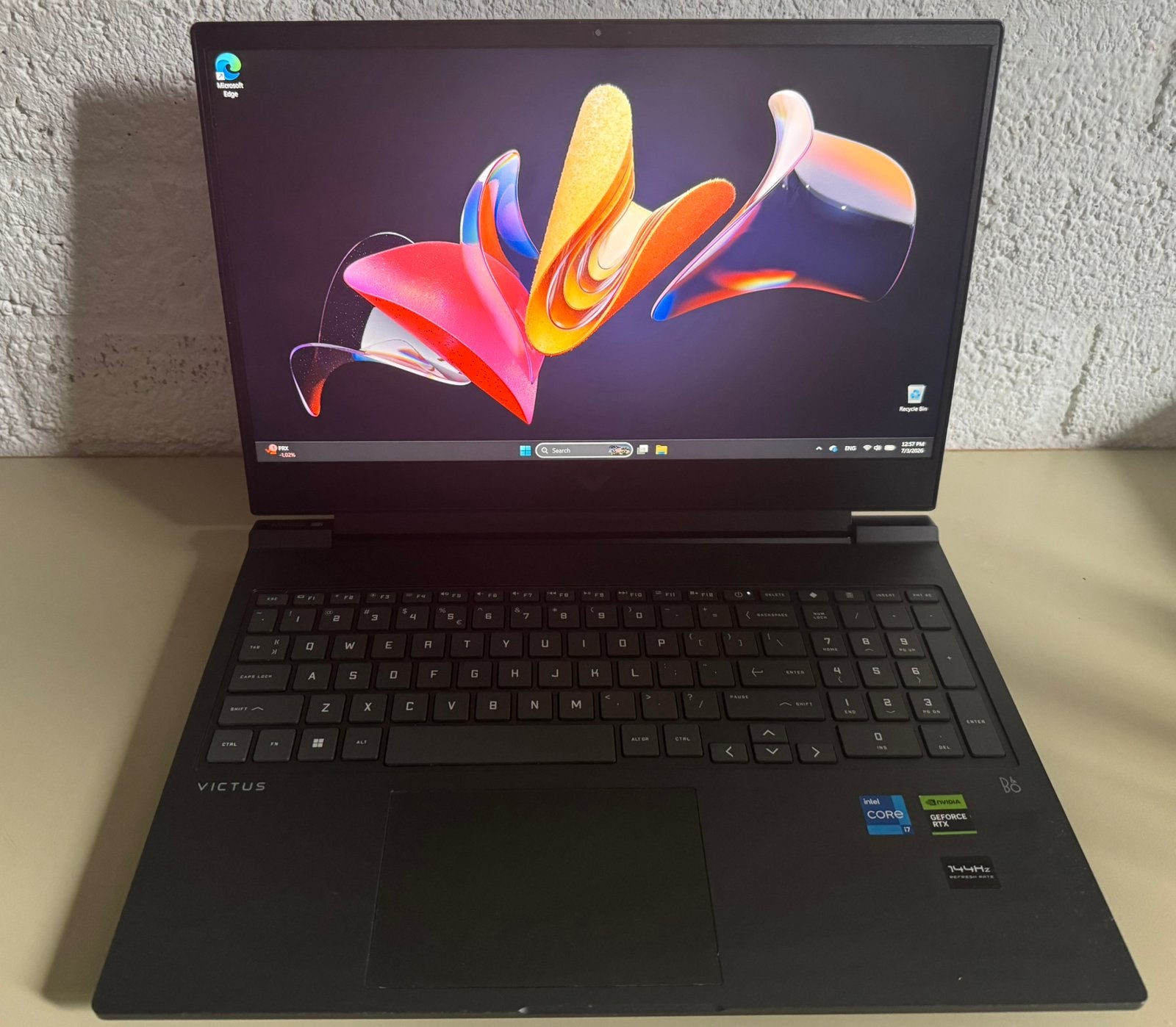 HP Victus 16, Gebruikt, 2 tot 3 Ghz, Qwerty, Ophalen of Verzenden
