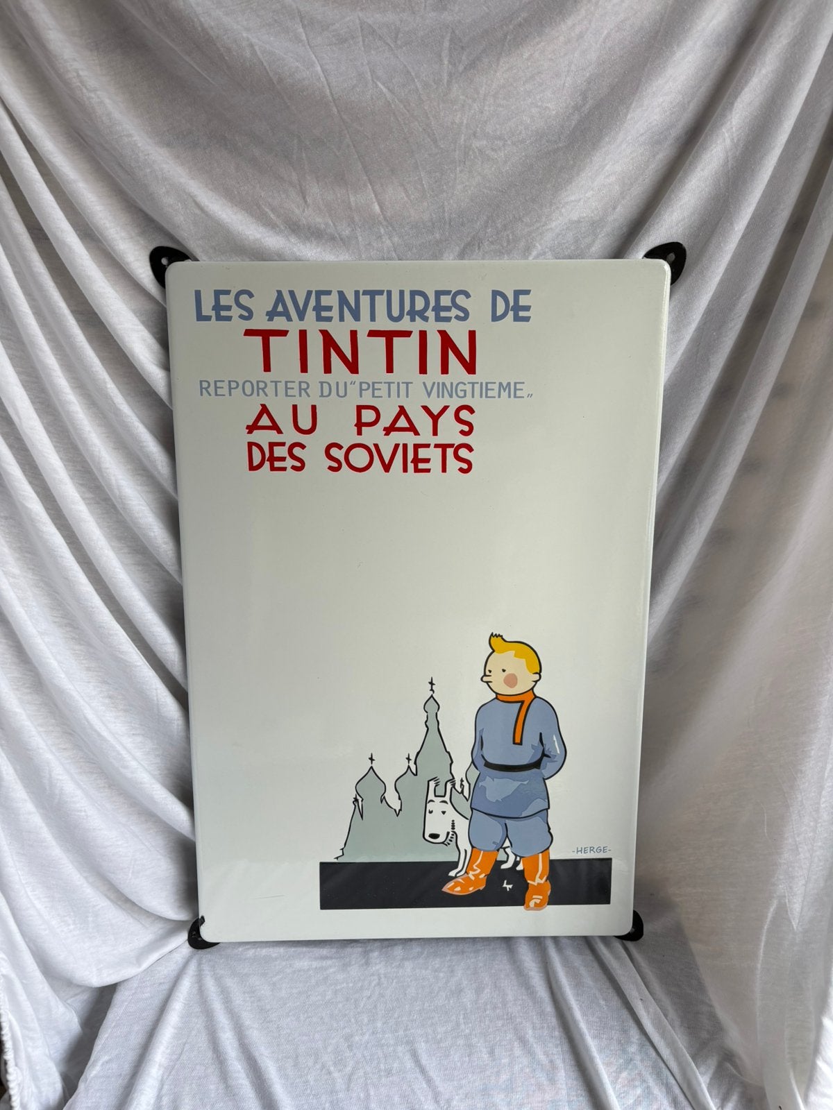 Kuifje: Les Aventures de Tintin - Au Pays des Soviets (Email, Ophalen of Verzenden, Kuifje, Zo goed als nieuw, Plaatje, Poster of Sticker