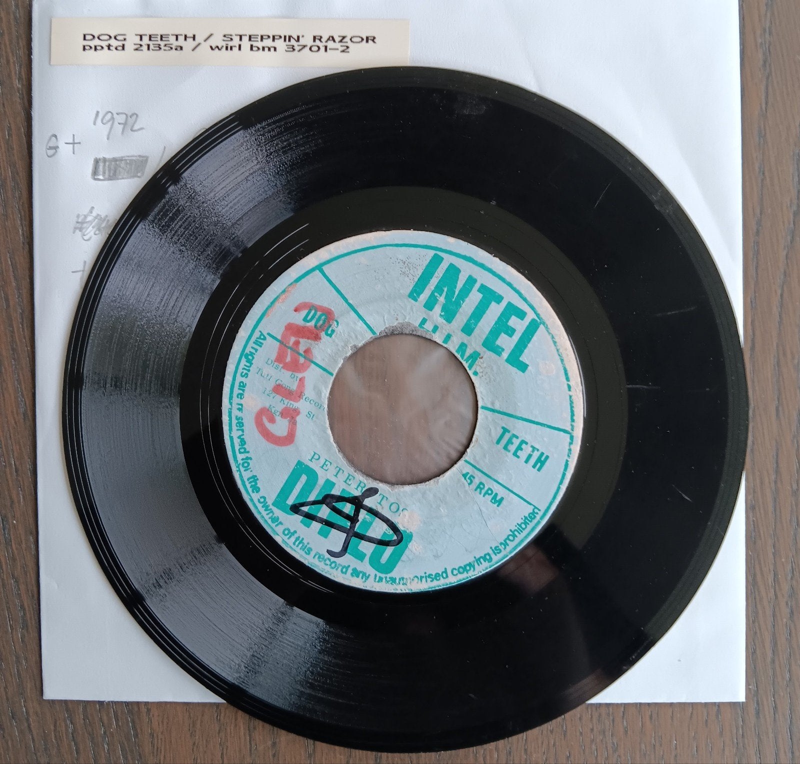 Peter Tosh - Dog Teeth / Steppin' Razor (Intel Diplo), Ophalen of Verzenden, Gebruikt, Overige genres