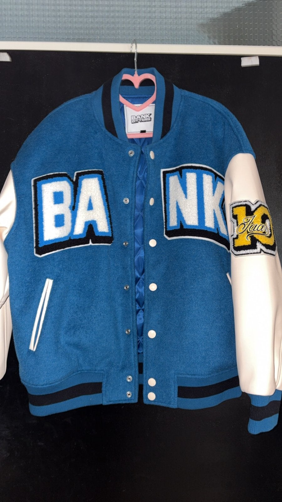 Bankzitters Bank 4 Life Varsity Jacket - Maat S, Ophalen of Verzenden, Zo goed als nieuw, Maat 36 (S), Blauw