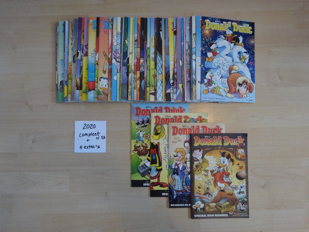 Donald Duck jaargang 2020 – Compleet + 4 extra’s, Complete serie of reeks, Ophalen of Verzenden, Zo goed als nieuw