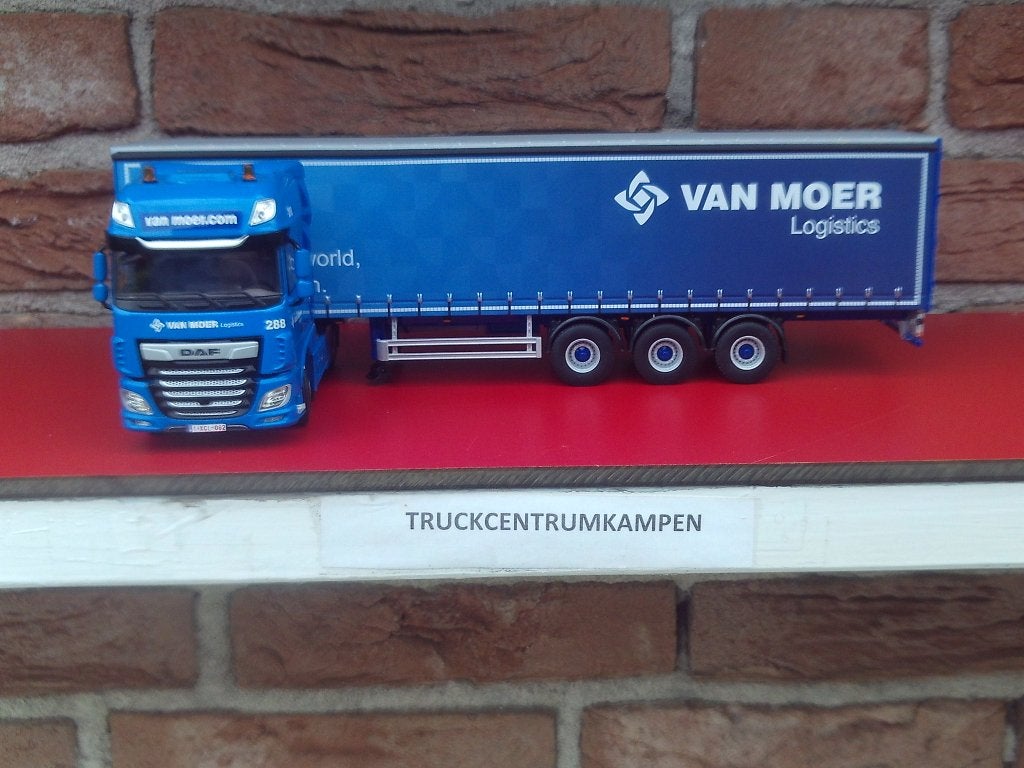 WSI  Daf  XF  met  Tautliner  van  van  Moer  Logistics., Ophalen of Verzenden, Nieuw, Bus of Vrachtwagen, Wsi