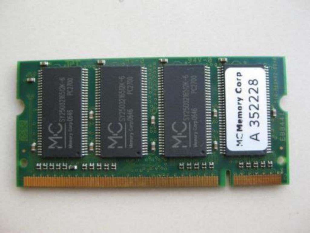 512MB PC2700 DDR1 So-dimm laptopgeheugen ramgeheugen, Computers en Software, RAM geheugen, 1 GB of minder, Ophalen of Verzenden