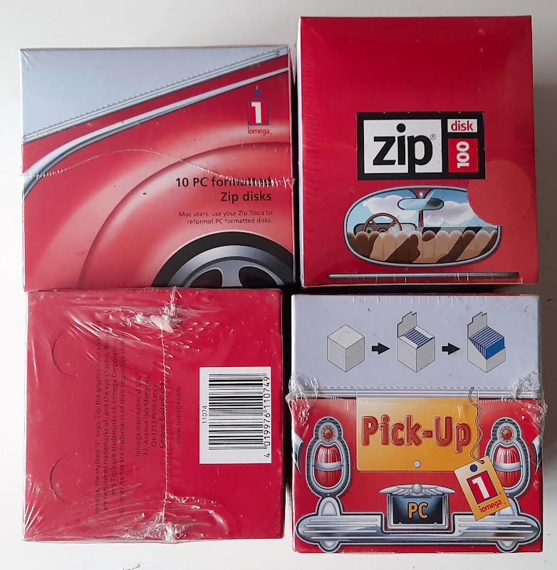 ZIP disks 100MB, nieuw, sealed; meerdere beschikbaar, Herschrijfbaar, Overige typen, Nieuw, IOmega, FUJIFILM