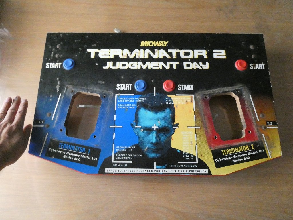 Terminator 2 arcade control panel, Ophalen of Verzenden, Gebruikt, Foto of Kaart