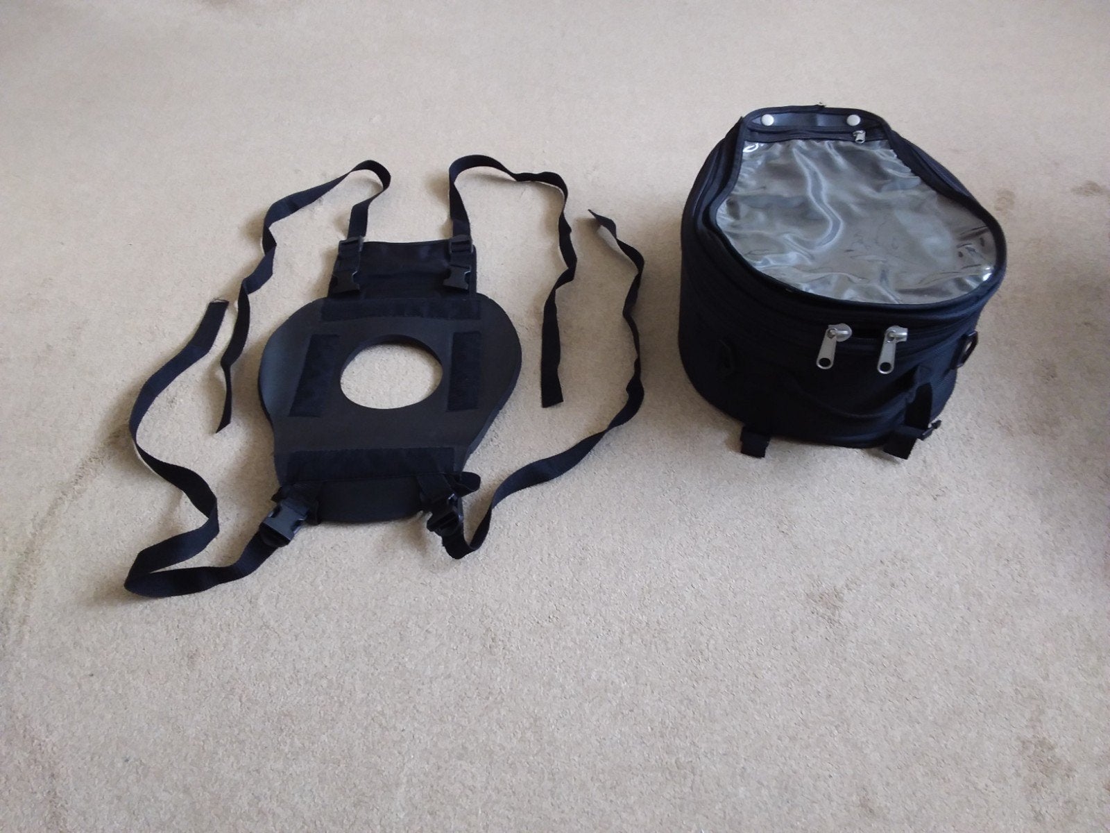Triumph 955i Sprint RS Tanktas met regenhoes en kliksysteem, Motoren, Accessoires | Koffers en Tassen, Ophalen of Verzenden, Gebruikt