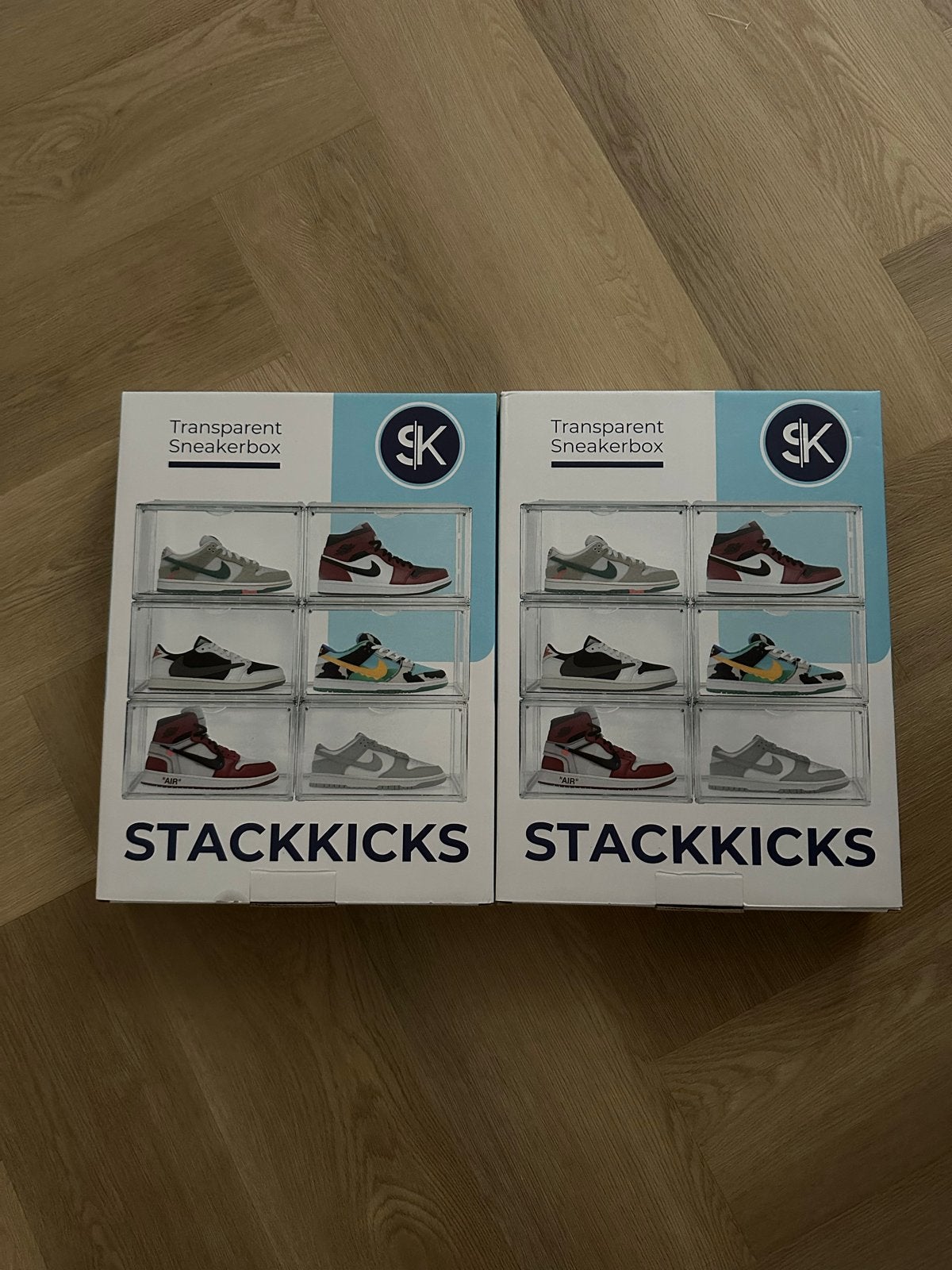 Transparante Sneakerboxen - Set van 2, Ophalen, Zo goed als nieuw