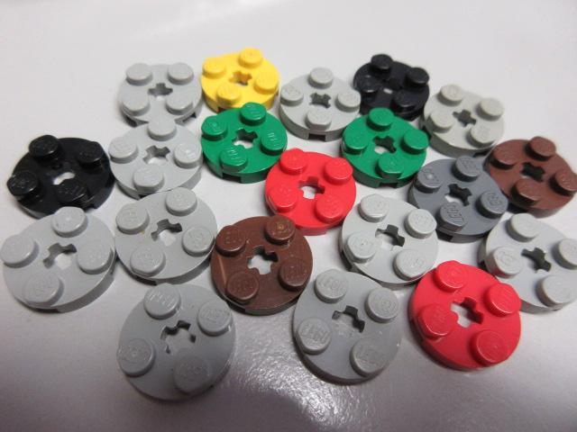 nr. 8143a, Ronde plaatjes 2x2, 4032 Plate, Ophalen of Verzenden, Zo goed als nieuw, Complete set, Lego