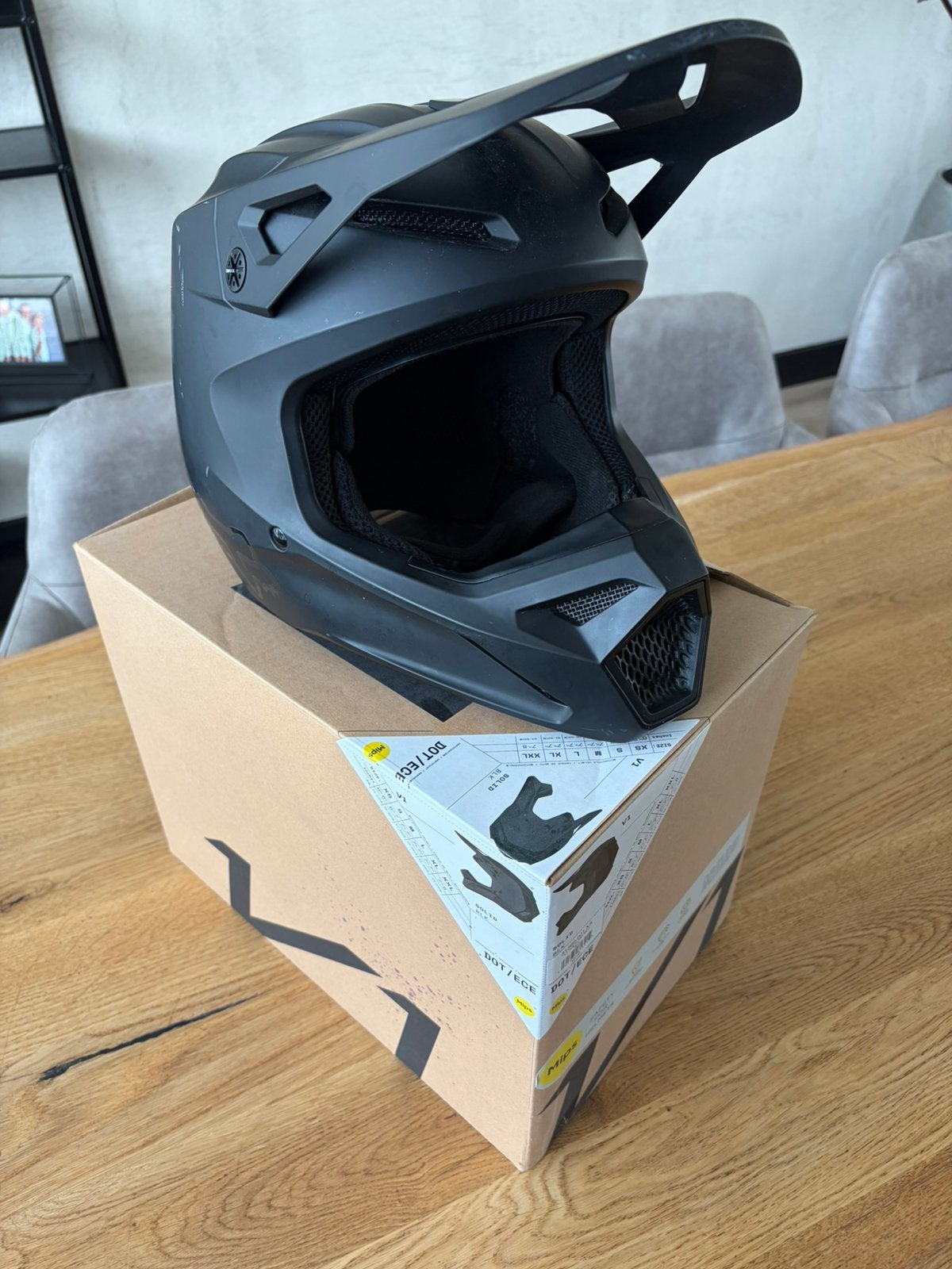 Fox v1 bmx / mx helm, Fietsen en Brommers, Fietsaccessoires | Fietshelmen, Ophalen of Verzenden, Gebruikt, XS, Jongen of Meisje