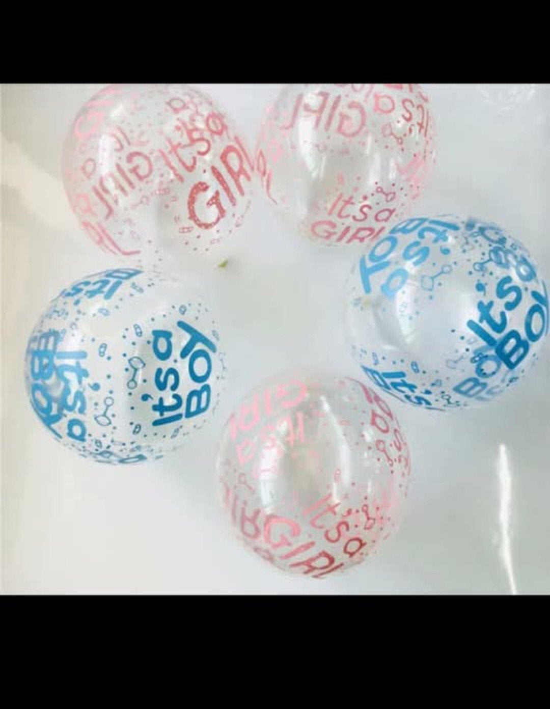 30 MIX BABY SHOWER ballonnen - Jongen of Meisje, Ophalen of Verzenden, Nieuw, Versiering, Geboorte of Huwelijk