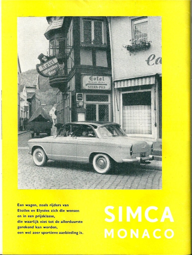Autovisie test Simca Monaco 1961, Ophalen of Verzenden, Gelezen, Overige merken
