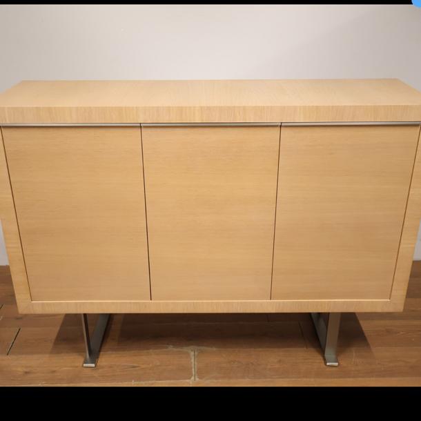 Groot, zware kwaliteit, eikenhouten dressoir, Ophalen, Eikenhout, Zo goed als nieuw, 200 cm of meer