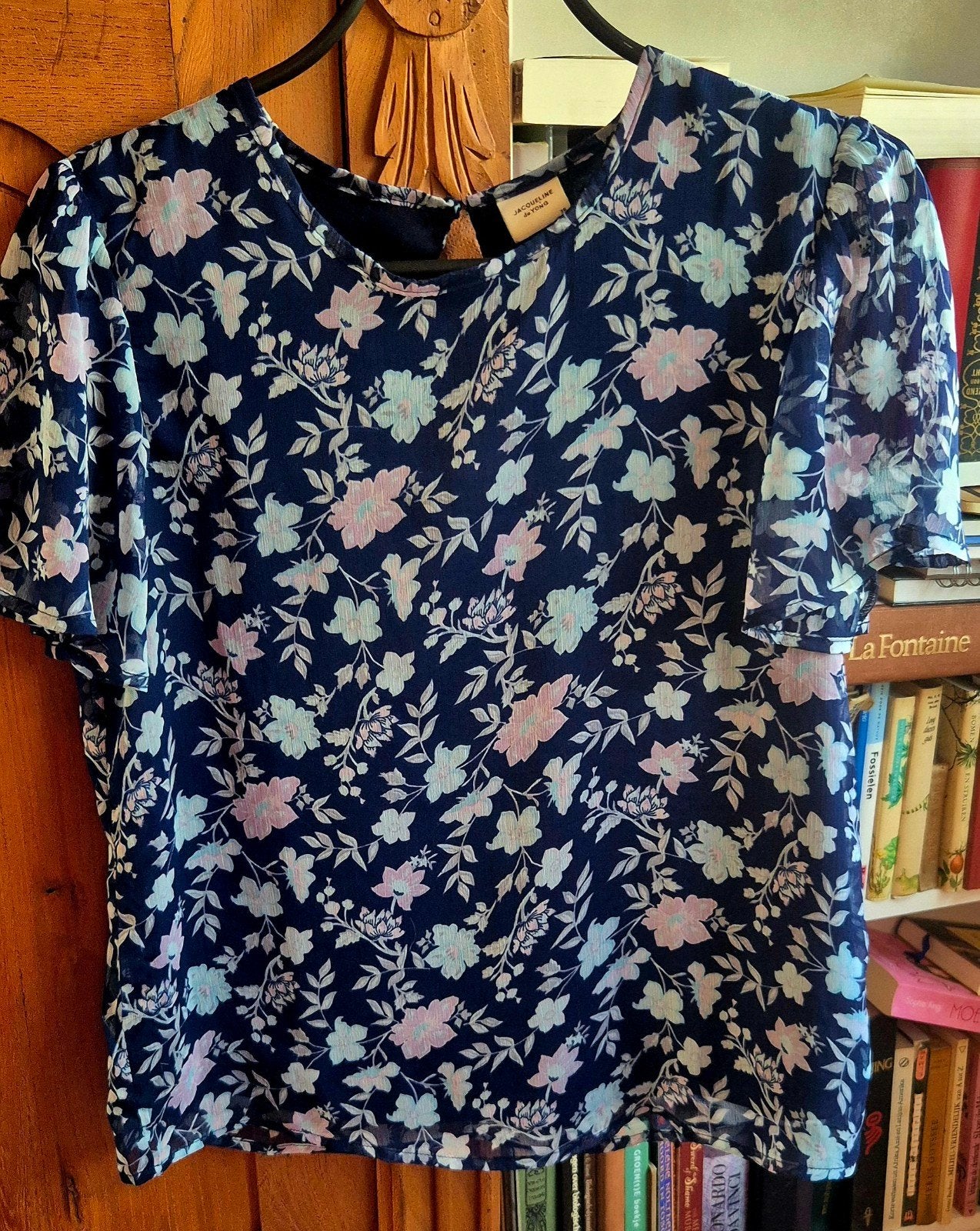 Mooie bloemenblouse van Jacqueline de Yong, maat 36, Kleding | Dames, Meerkleurig, Ophalen of Verzenden, Zo goed als nieuw, Maat 36 (S)