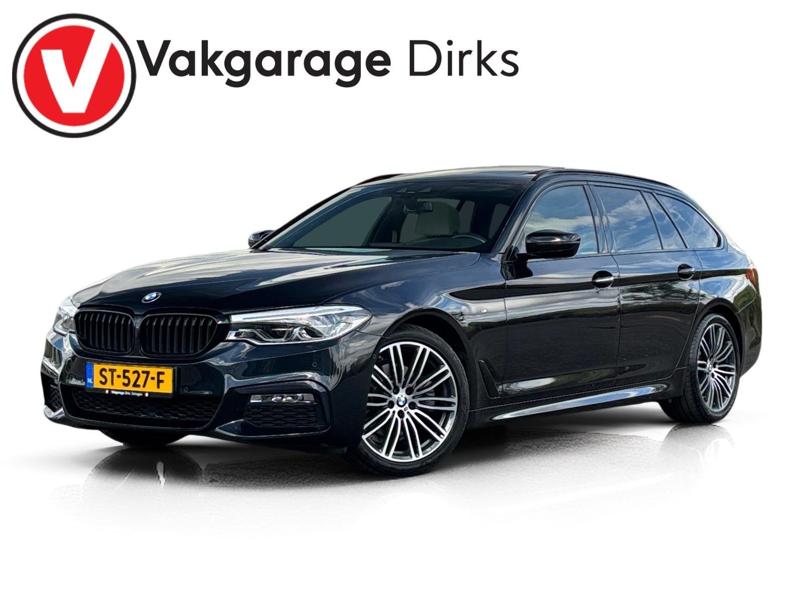 BMW 5-serie Touring 520i M-Sport ✅ Pano ✅ Trekhaak ✅ C, Auto's, Automaat, Achterwielaandrijving, Gebruikt, Euro 6