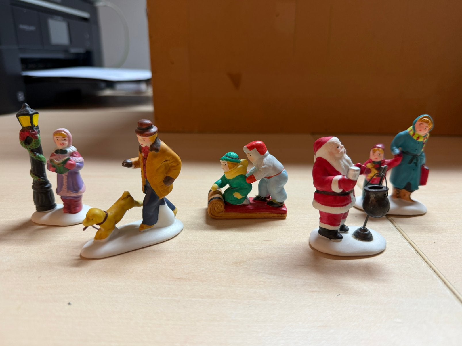 Kerstdorp poppetjes, Diversen, Kerst, Ophalen, Zo goed als nieuw