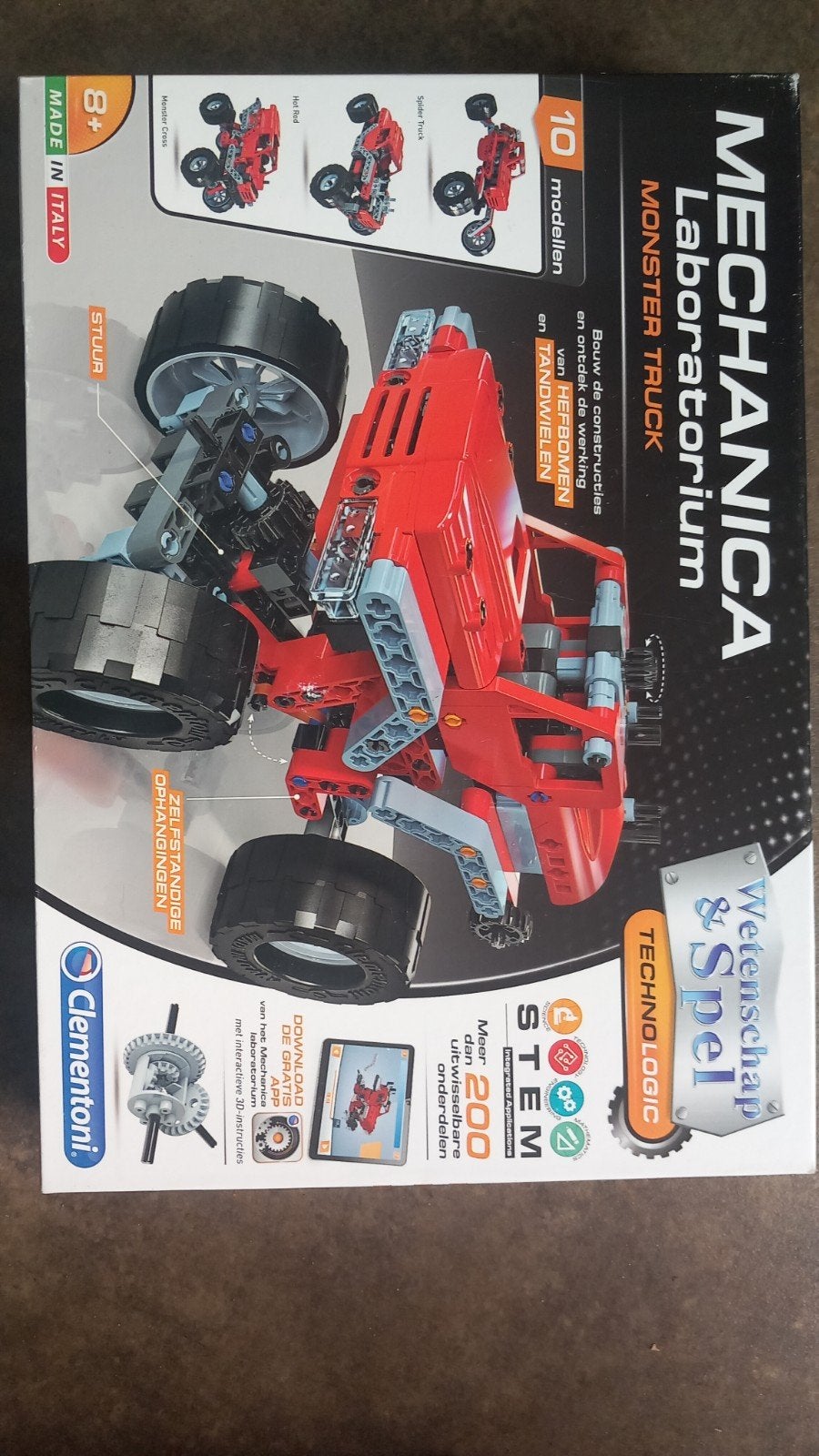 Clementoni Mechanica Laboratorium Monster Truck, Ophalen of Verzenden, Zo goed als nieuw, Bouwen