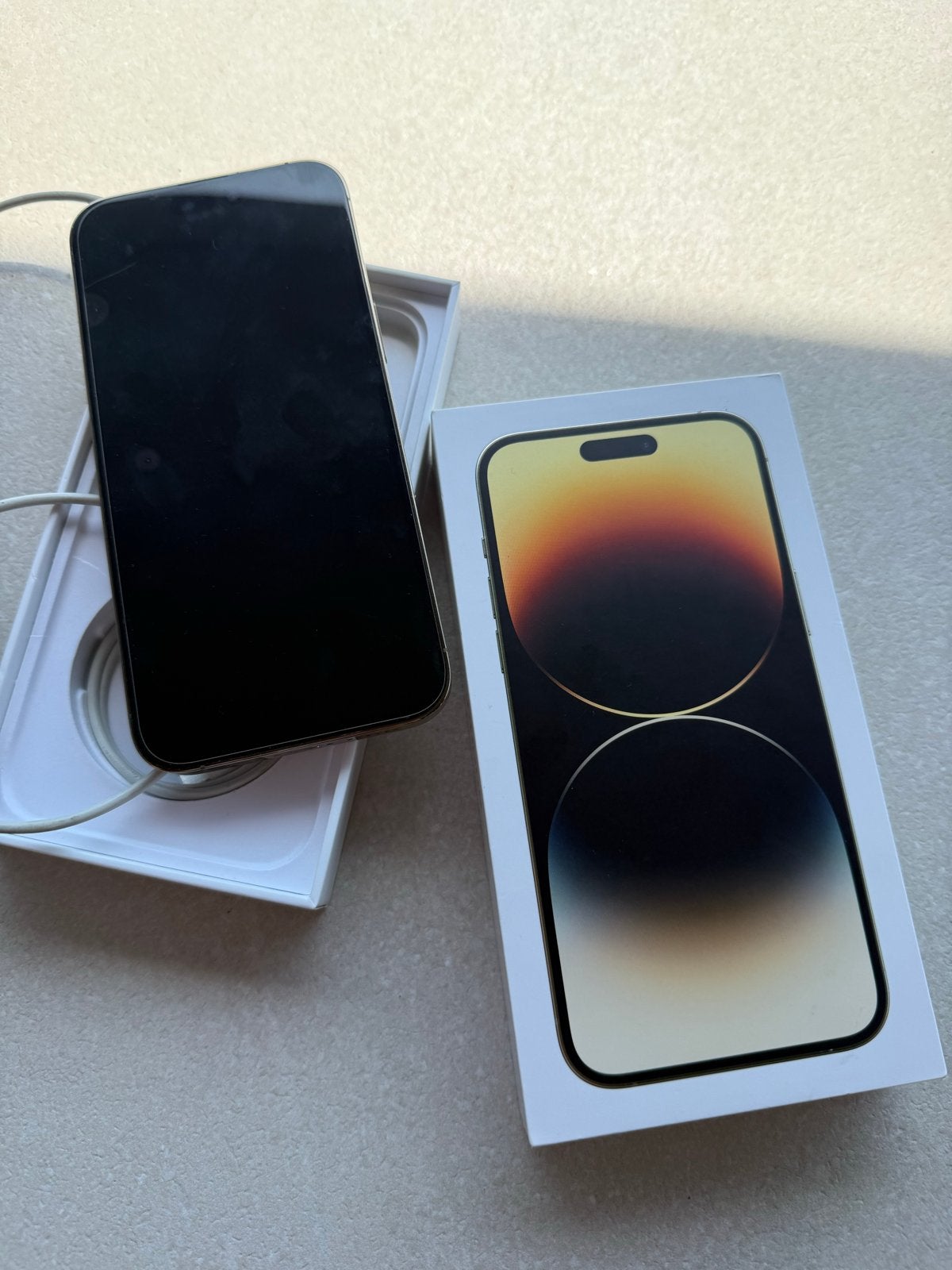 iPhone 14 Pro Max 128GB Goud - Zo goed als nieuw, Telecommunicatie, Mobiele telefoons | Apple iPhone, Ophalen, 128 GB, 86 %, Zo goed als nieuw
