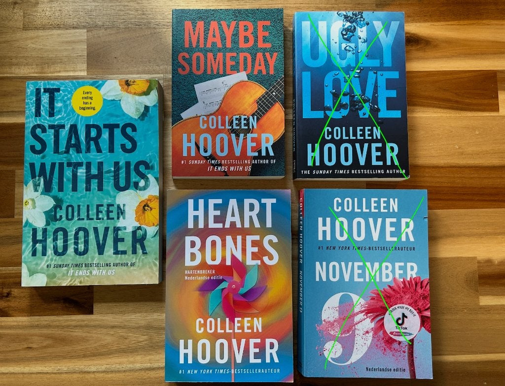 Boeken Colleen Hoover (Engels/Nederlands) €5 per stuk, Boeken, Colleen Hoover, Ophalen of Verzenden, Zo goed als nieuw, Amerika