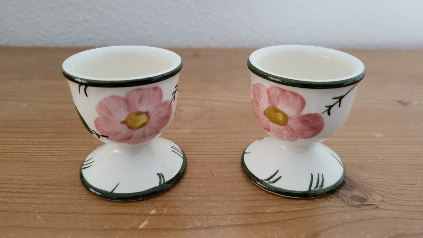 set v 2 Villeroy & Boch Wildrose eierdopjes, Huis en Inrichting, Keuken | Servies, Ophalen, Zo goed als nieuw, Overige stijlen
