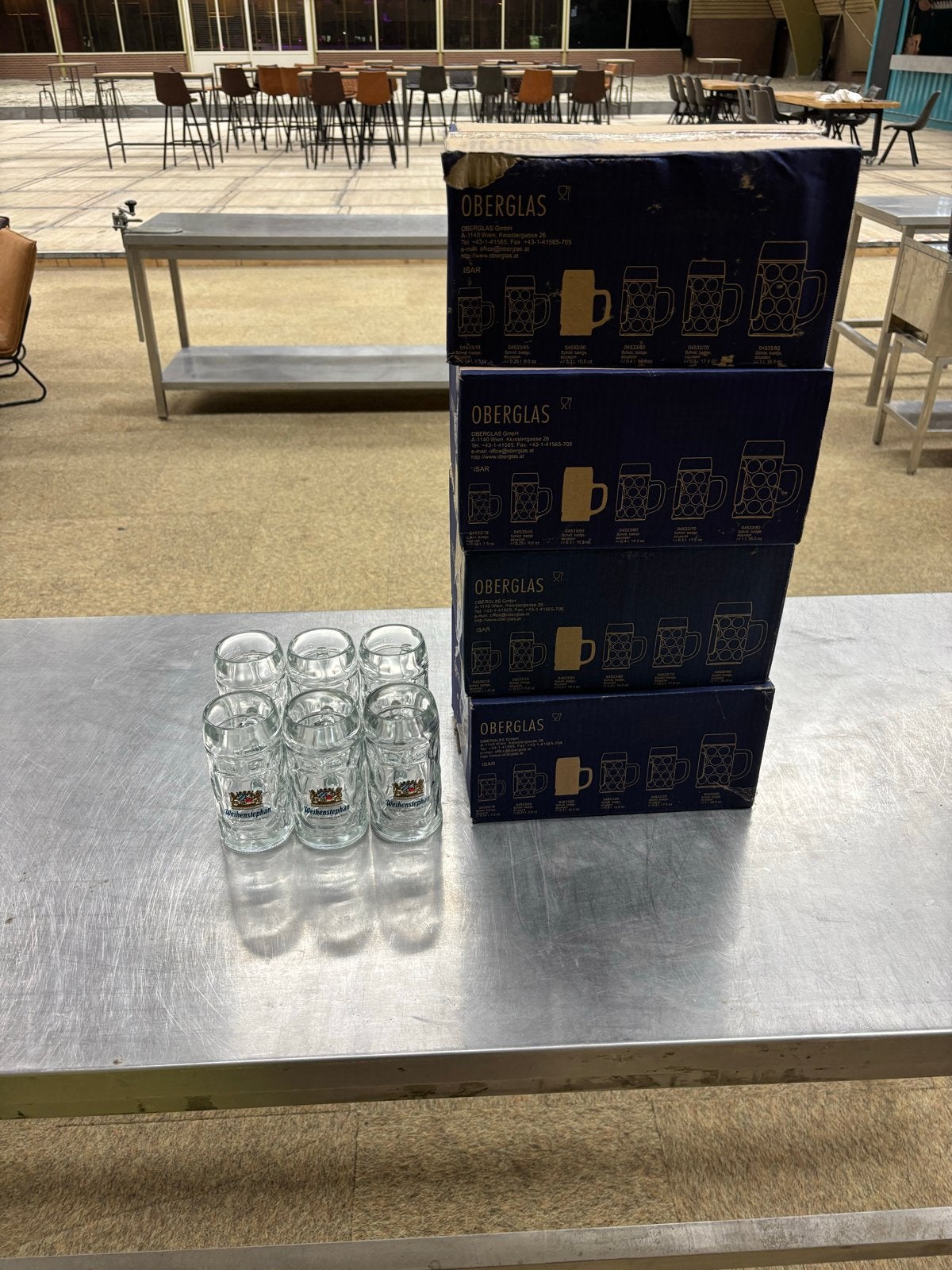 Weihenstephaner pullen - 24 stuks, Huis en Inrichting, Ophalen, Overige merken, Glas, Overige typen