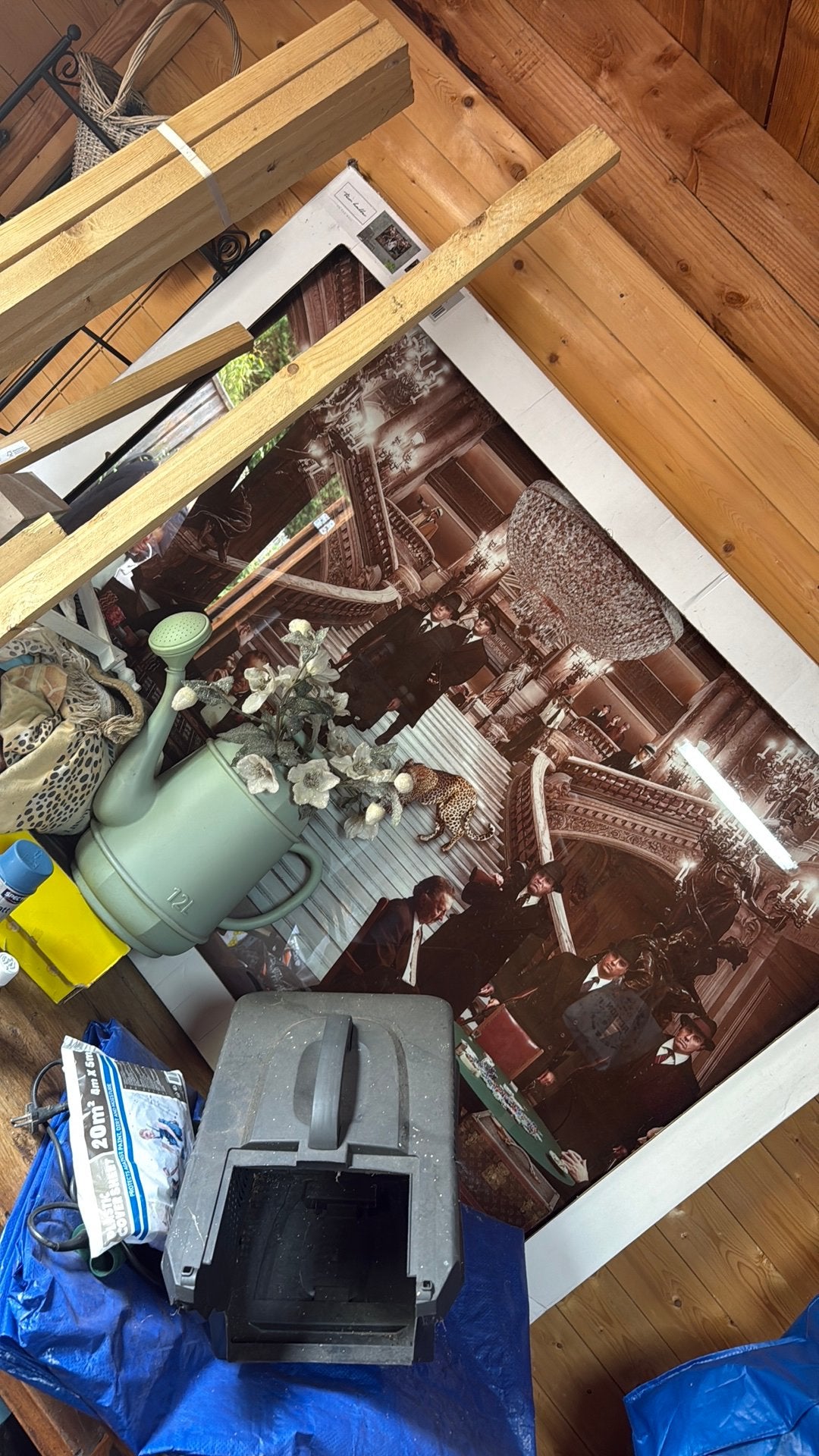 Maffia schilderij glas, Ophalen of Verzenden, Zo goed als nieuw
