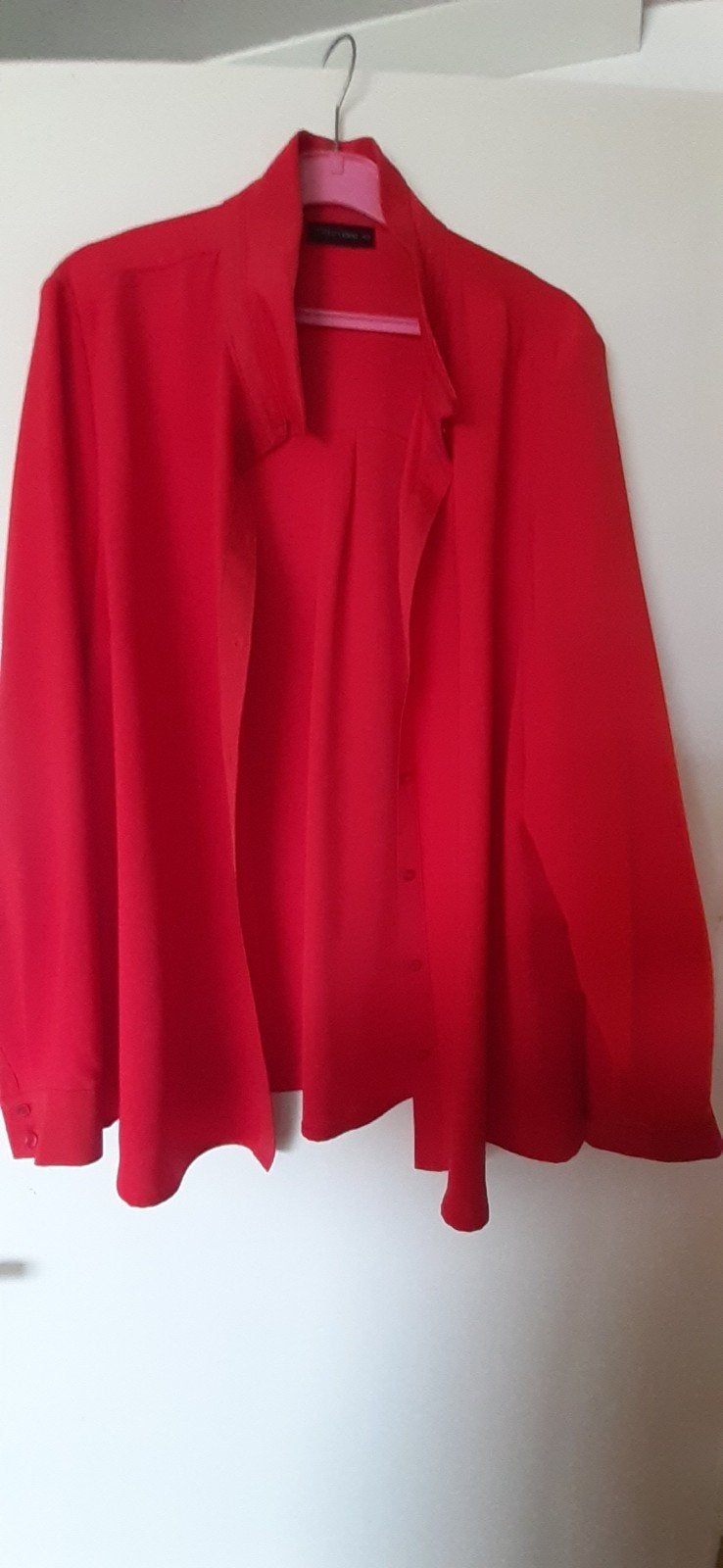 rode blouse, Ophalen, Zo goed als nieuw, Rood