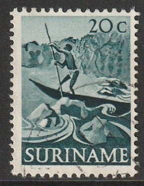 Suriname 1953 306 Corjaal, Gest, Ophalen of Verzenden, Gestempeld