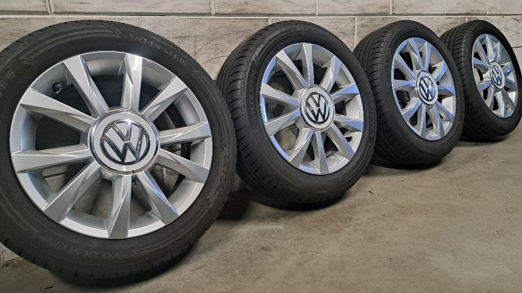 Lichtmetalen velgen VW Up Seat Mii Skoda Citigo 185/55/15, Auto-onderdelen, Banden en Velgen, Gebruikt, 15 inch, Banden en Velgen